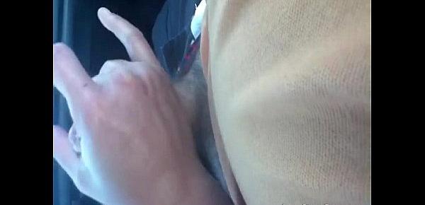  We are on trip and wifey jerking my cock